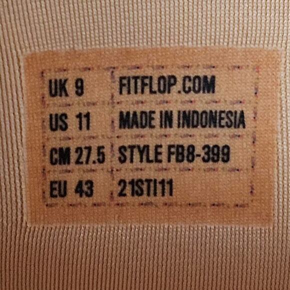 NEW Fitflop Rally Sneaker Trainer Casual Midnight Navy Canvas Size 11 - Picture 13 of 14